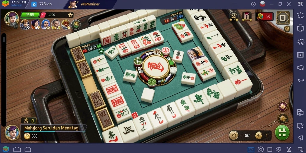 Screenshot gameplay 171SLOT yang menunjukkan momen seru bermain Mahjong.
