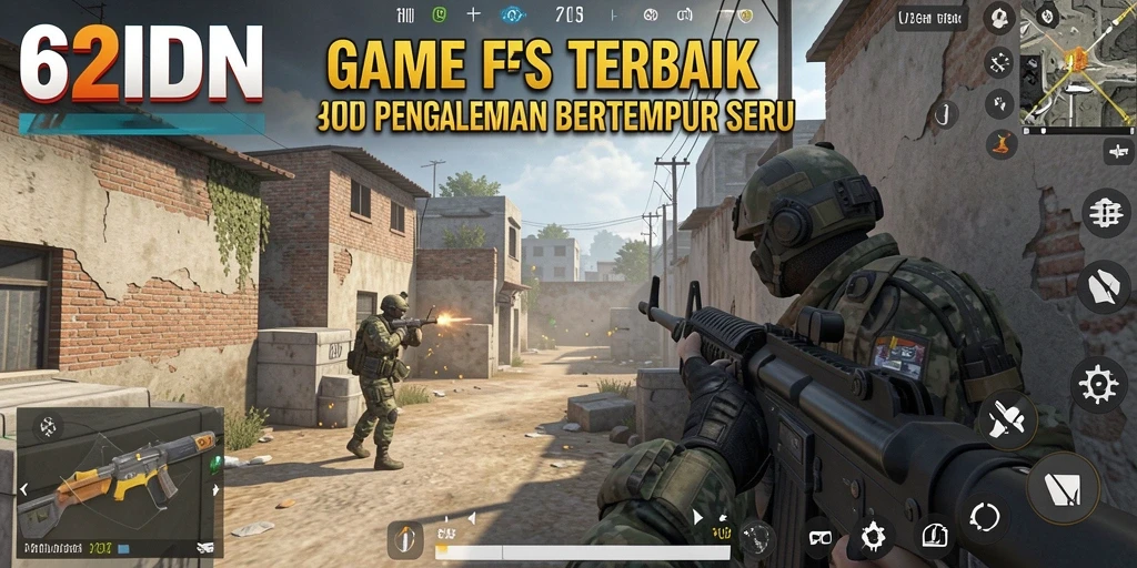 Tampilan gameplay seru dari 62IDN di medan perang.