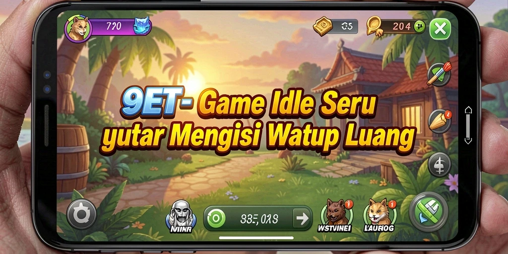 Tampilan gameplay seru dalam 9ET dengan elemen Idle yang menarik.