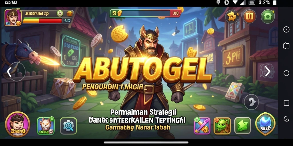 Tampilan gameplay ABUTOGEL yang mendebarkan dan penuh strategi.