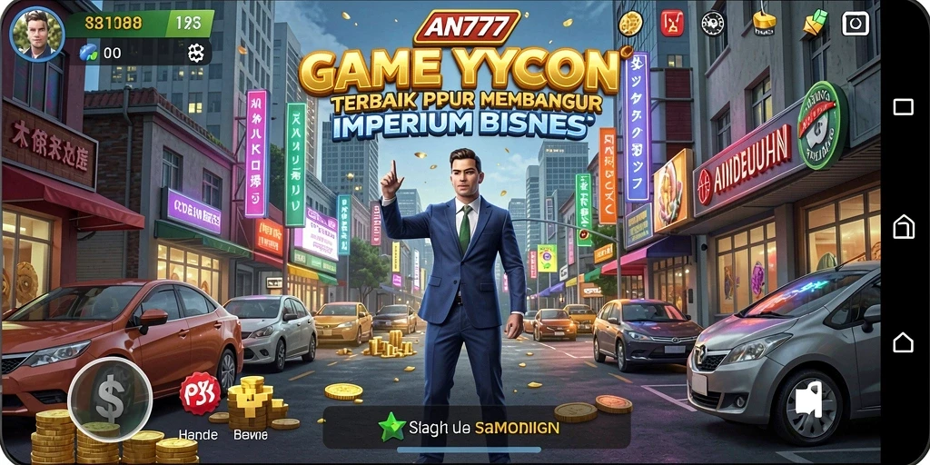 Tampilan gameplay AN777 yang menarik dan interaktif dalam membangun bisnis.