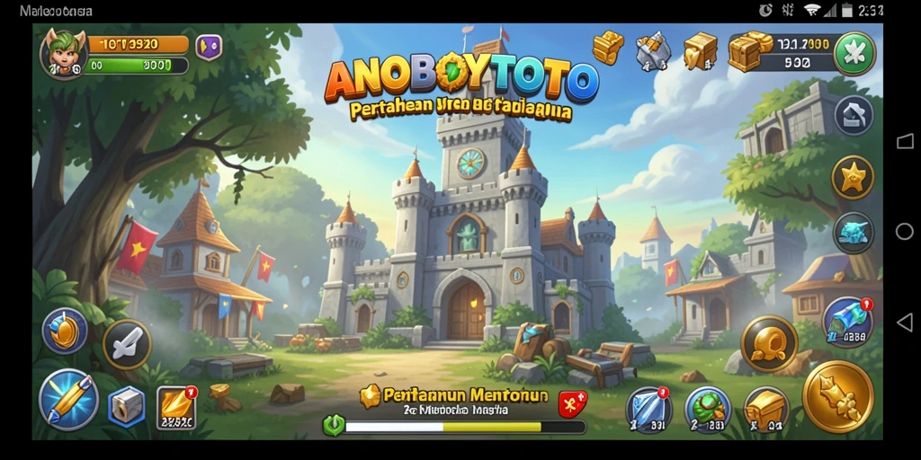 Screenshot ANOBOYTOTO menampilkan aksi mendebarkan dalam permainan Tower Defense.