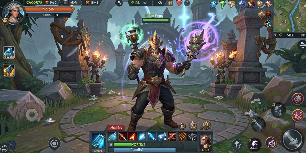 Tangkapan layar gameplay <strong>CACOR78</strong> yang menunjukkan aksi pertempuran MMORPG yang mendebarkan.