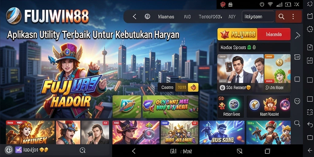Tampilan utama FUJIWIN88 dengan fitur-fitur efektif untuk pengguna.