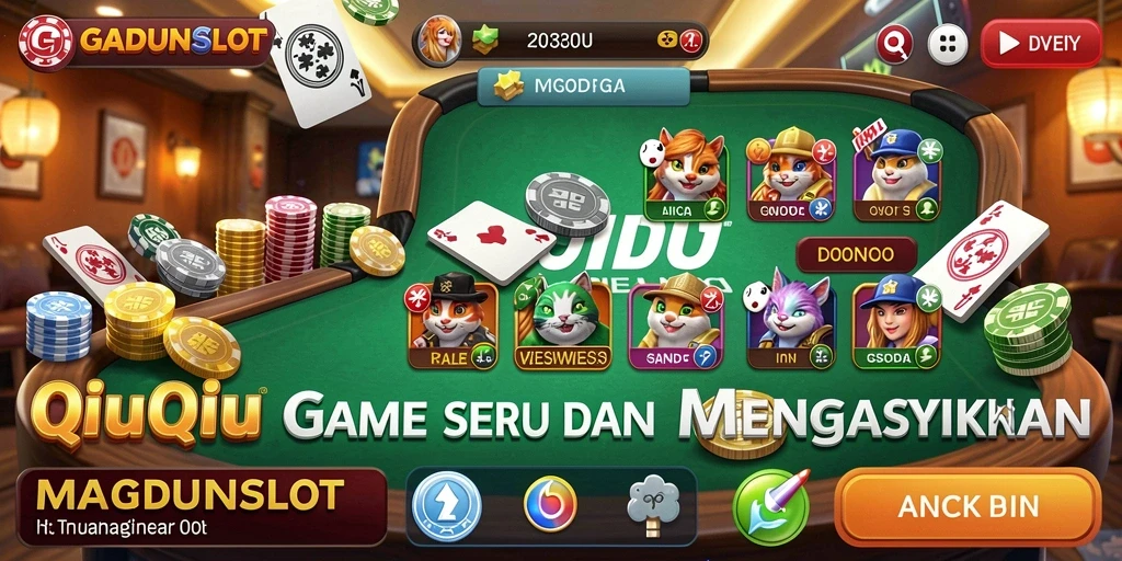 Tampilan gameplay QiuQiu yang seru di GADUNSLOT.