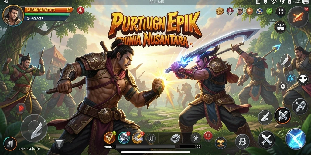Screenshot gameplay NUSANTARATOTO menampilkan aksi seru dan dinamis.