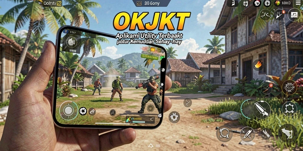 Tampilan aplikasi OKJKT yang sederhana dan efektif untuk kebutuhan sehari-hari.