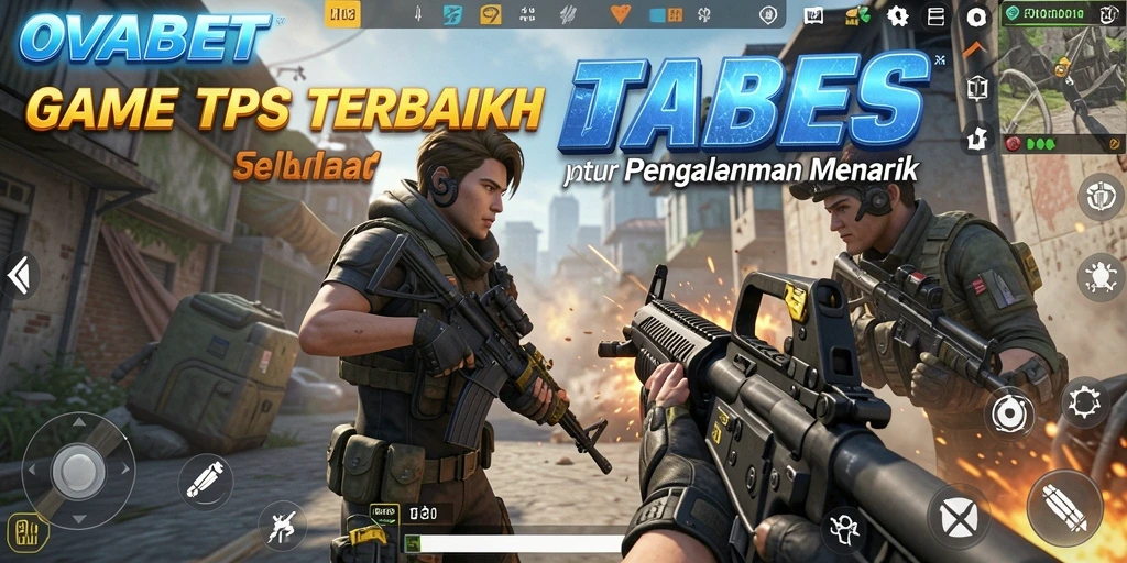Tangkapan layar menunjukkan aksi intens dalam gameplay TPS OVABET.
