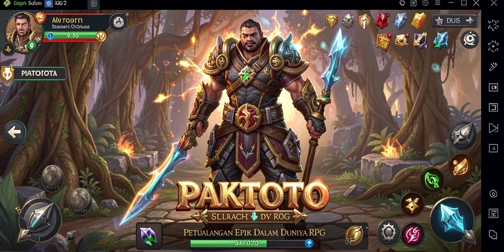 Screenshot menampilkan aksi gameplay PAKTOTO dalam pertempuran RPG yang seru.
