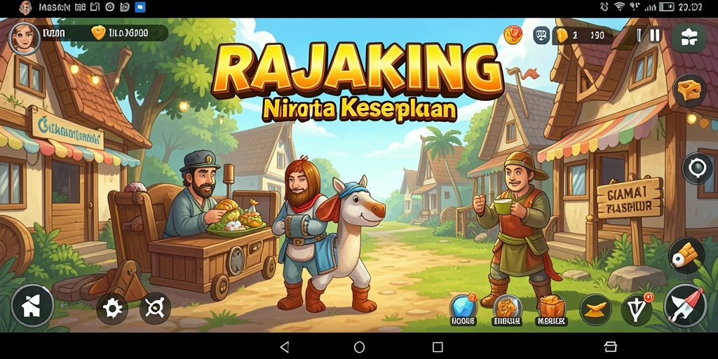 Tampilan gameplay <strong>RAJAKING</strong> yang penuh warna dan menarik.