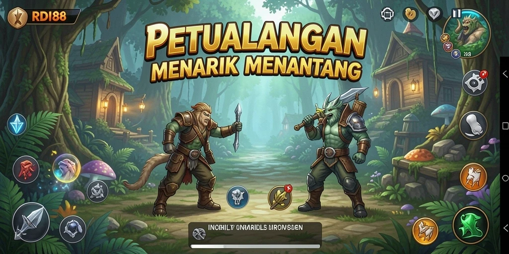 Tampilan gameplay RDI88 yang memukau dalam suasana petualangan.