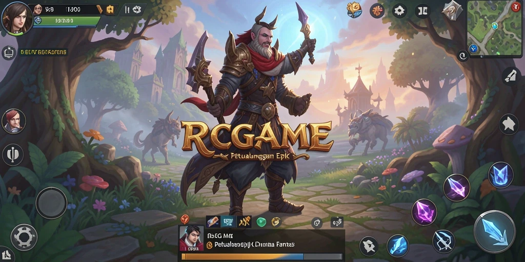 Tangkapan layar utama RPGAME yang menampilkan aksi petualangan seru.