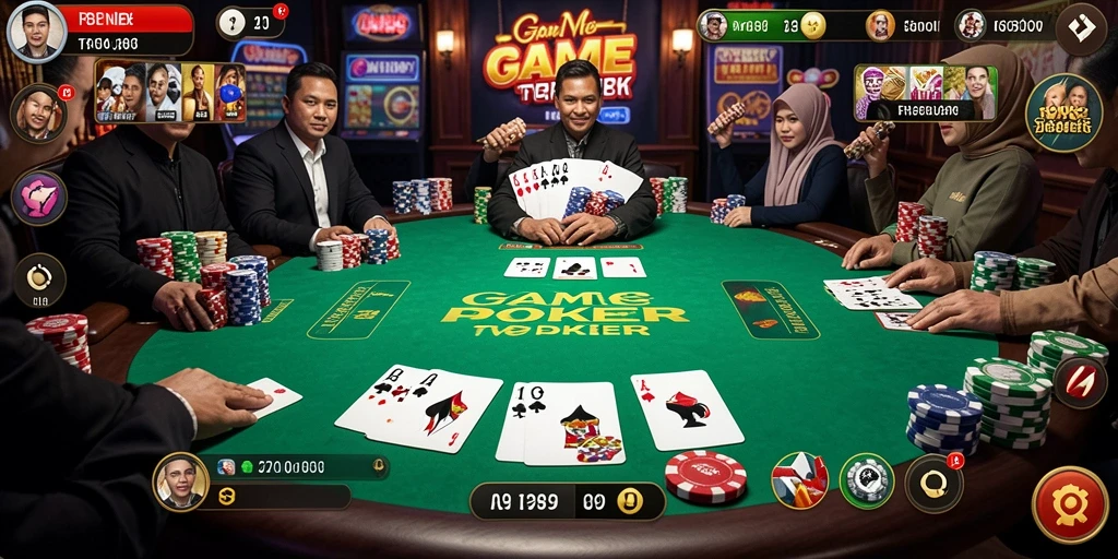Screenshot gameplay RR89 dengan suasana poker yang seru.