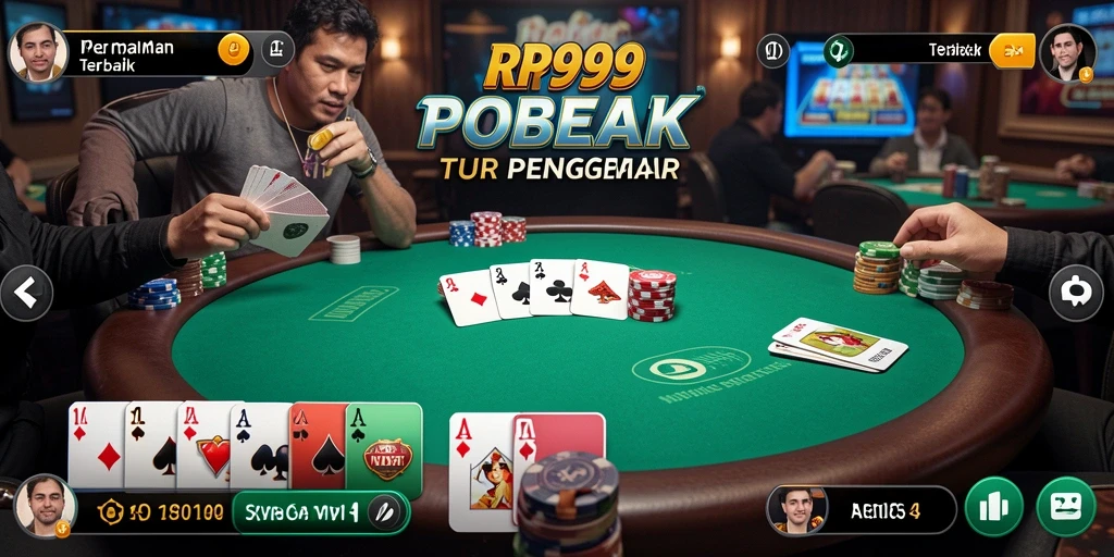 Tampilan menarik dari gameplay Poker di RR999.
