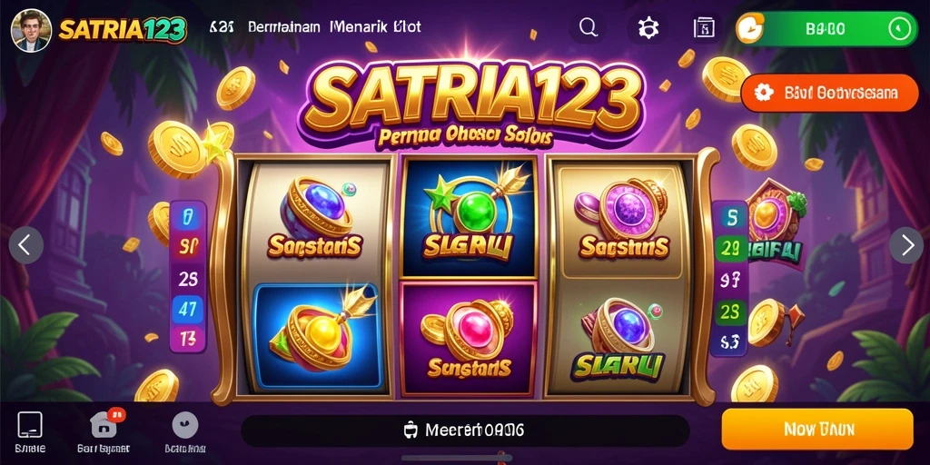 Tampilan menawan dari gameplay <strong>SATRIA123</strong> saat memutar gulungan.