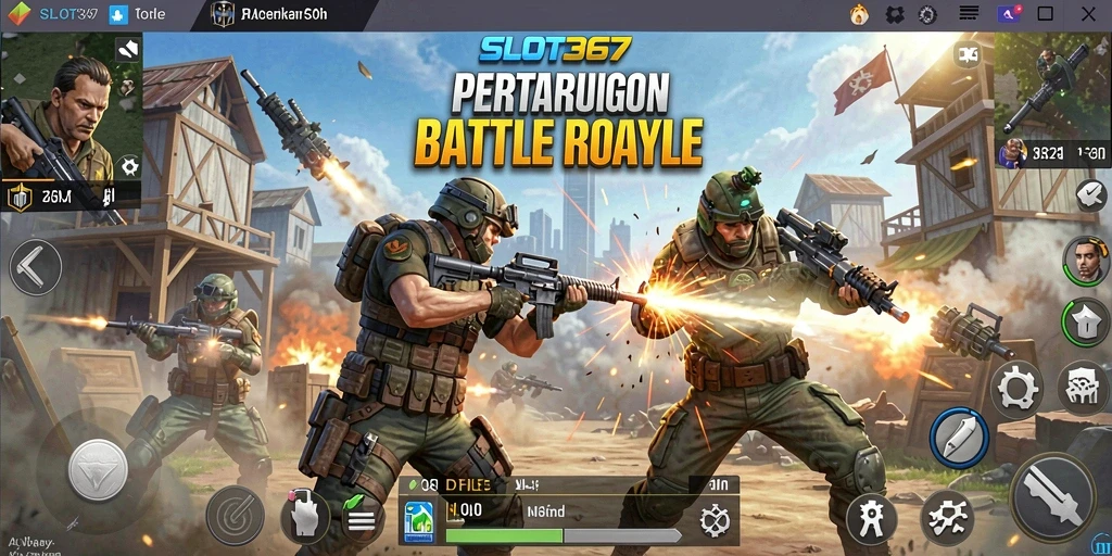 Tampilan aksi seru pemain di medan perang SLOT367.