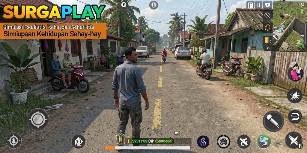 Gameplay SURGAPLAY yang interaktif dan mendalam.